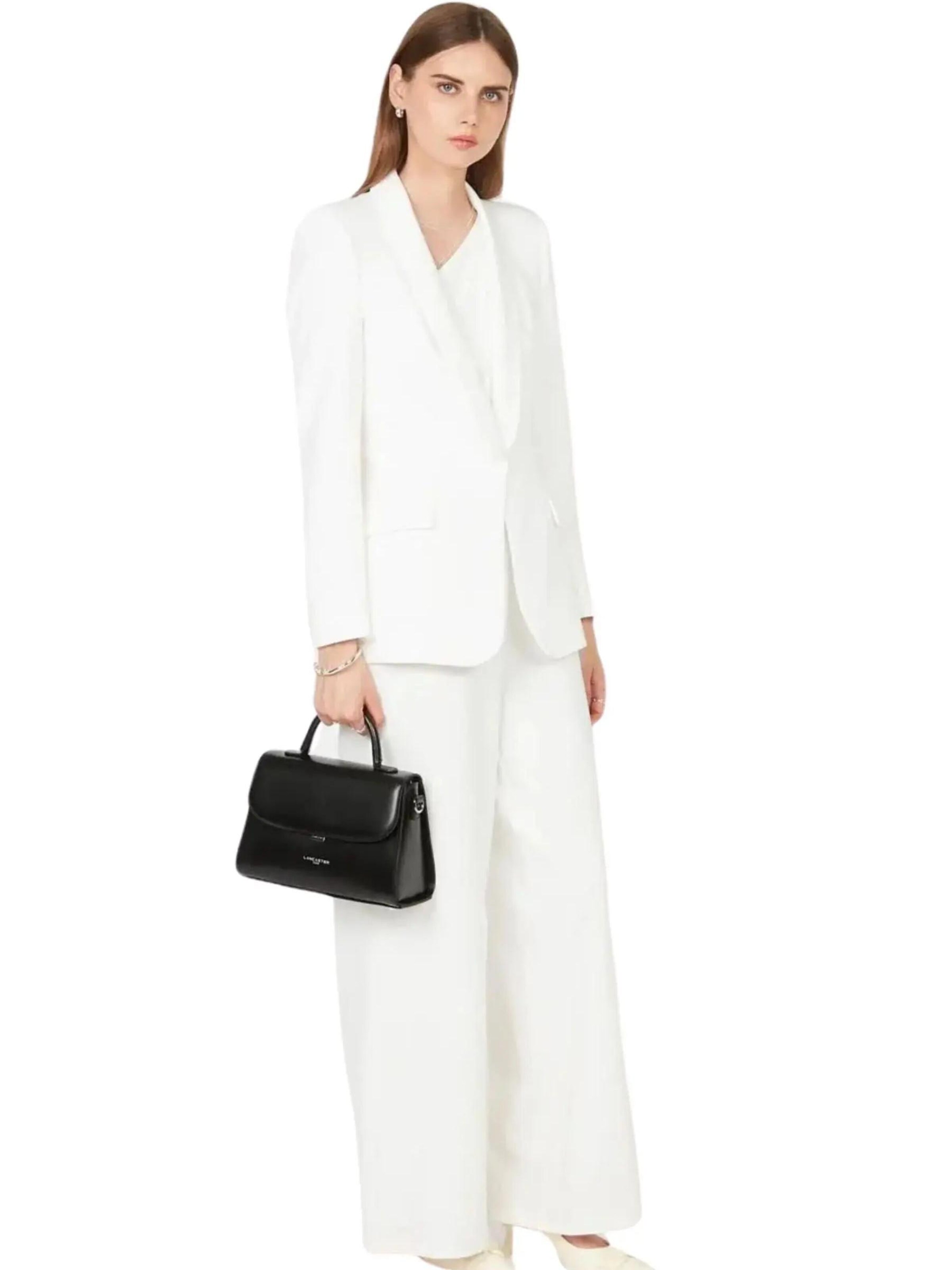 Sacs à main 'Sac à rabat avec fermoir Suave even 433-17 Noir' LANCASTER Paris en noir