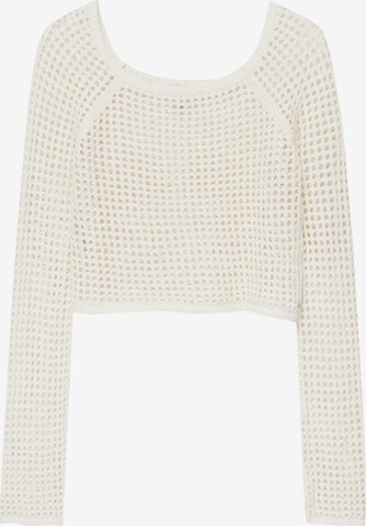 Pull&Bear Pullover i beige: forside