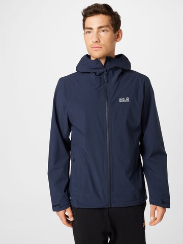 JACK WOLFSKIN Outdoor jacket in Blue: front