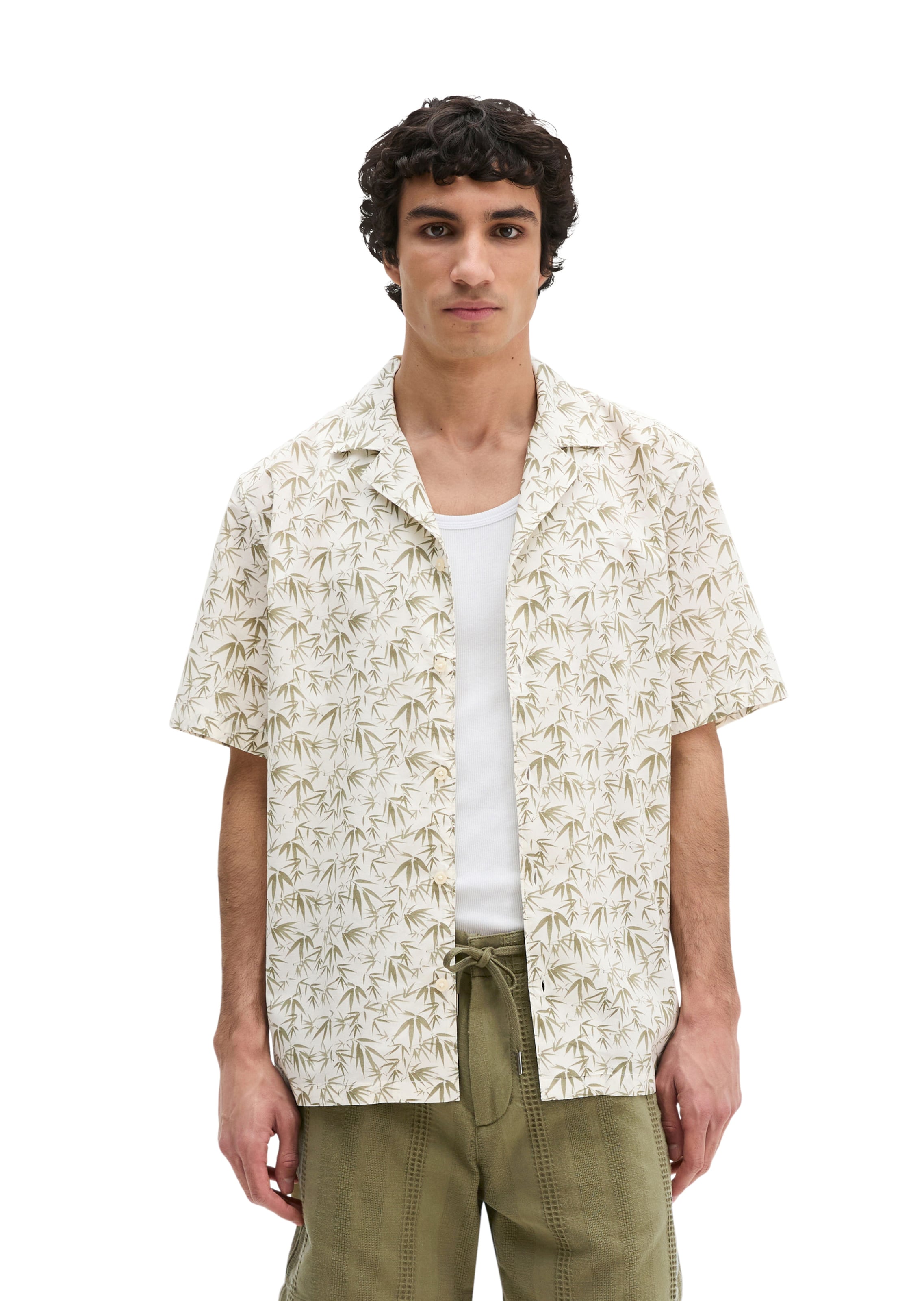 Marc O'Polo Regular Fit Hemd in Beige: Vorderseite