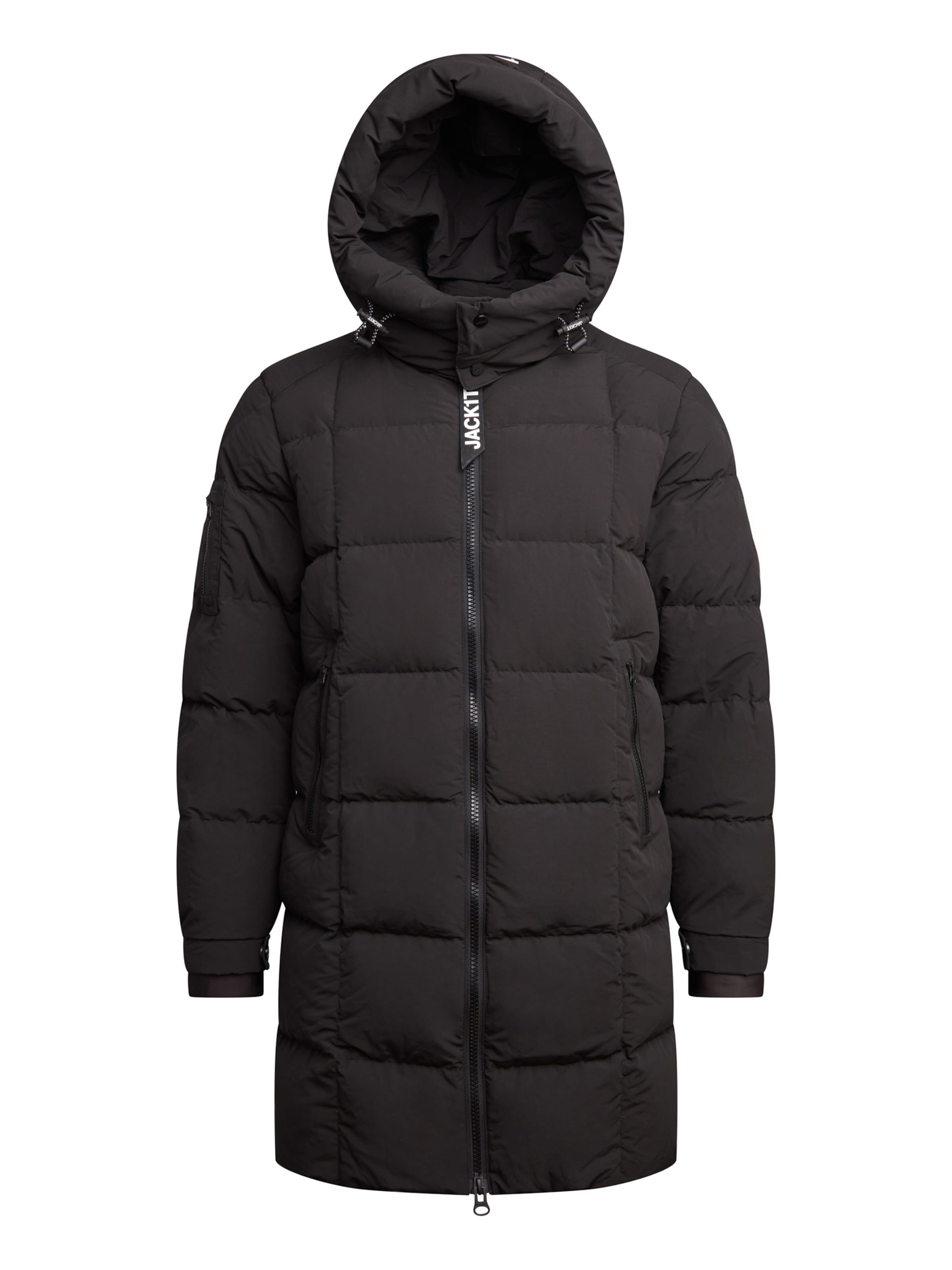 Cappotto invernale 'EZ Boxed Matt' di JACK1T in nero: frontale