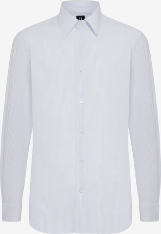 Coupe regular Chemise business Boggi Milano en bleu : devant