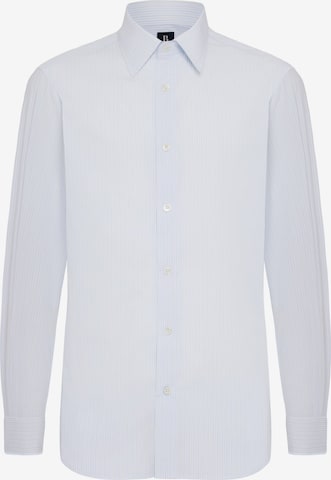 Coupe regular Chemise business Boggi Milano en bleu : devant