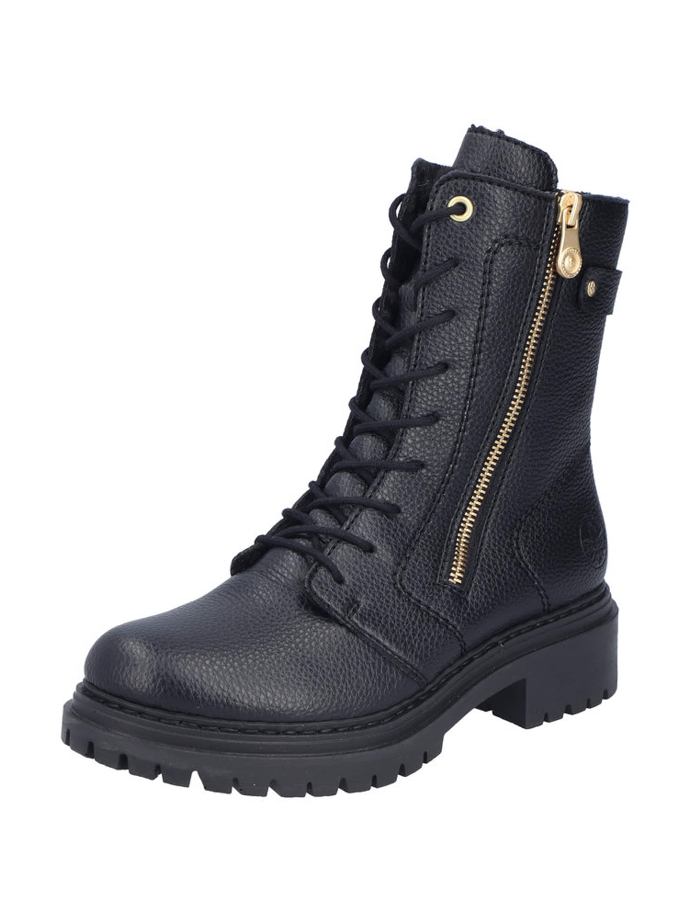 Bottines à lacets Rieker en bleu : devant