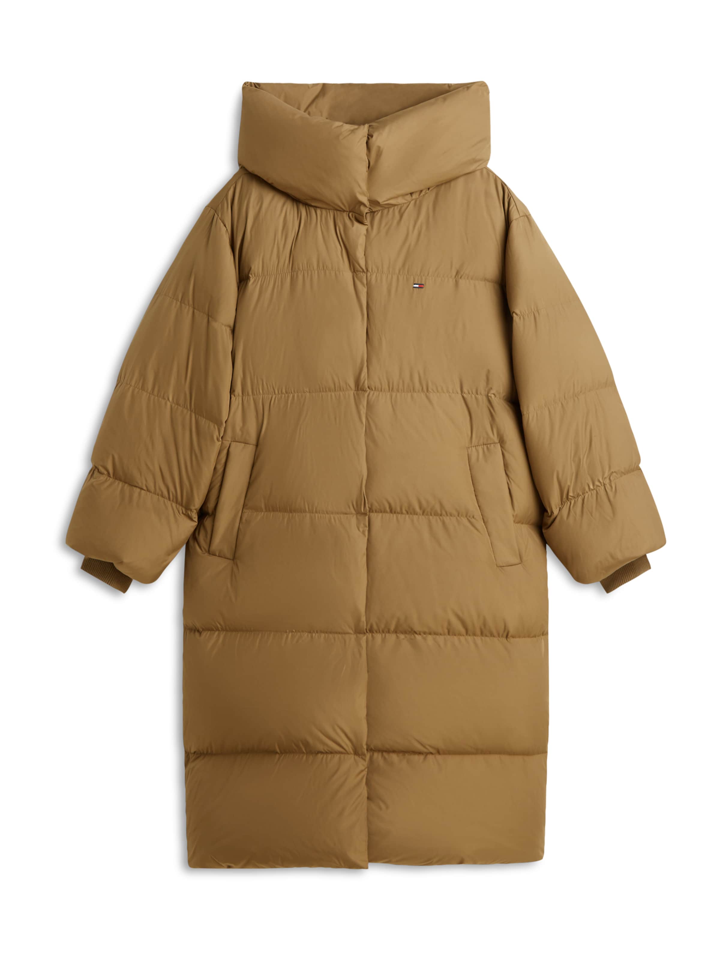 zaļš TOMMY HILFIGER Ziemas mētelis: no priekšpuses