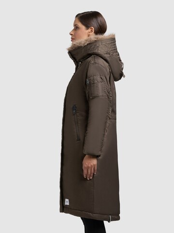 Veste d’hiver 'Oliva' khujo en marron