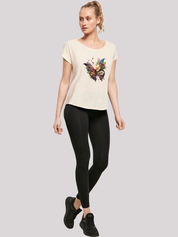 F4NT4STIC Shirt 'Schmetterling' in Beige