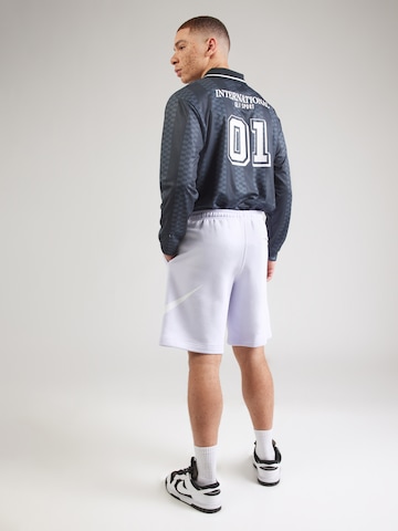Nike Sportswear Loosefit Kalhoty 'CLUB' – fialová