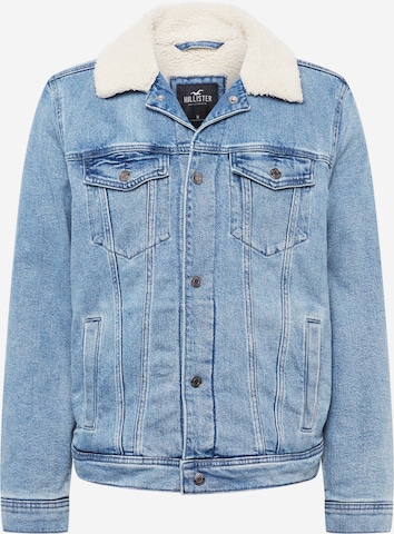 Veste mi-saison HOLLISTER en bleu : devant