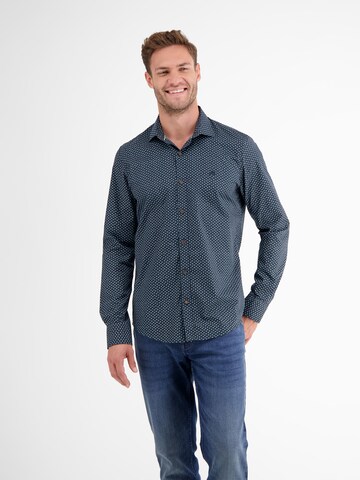 LERROS Regular fit Button Up Shirt in Blue: front