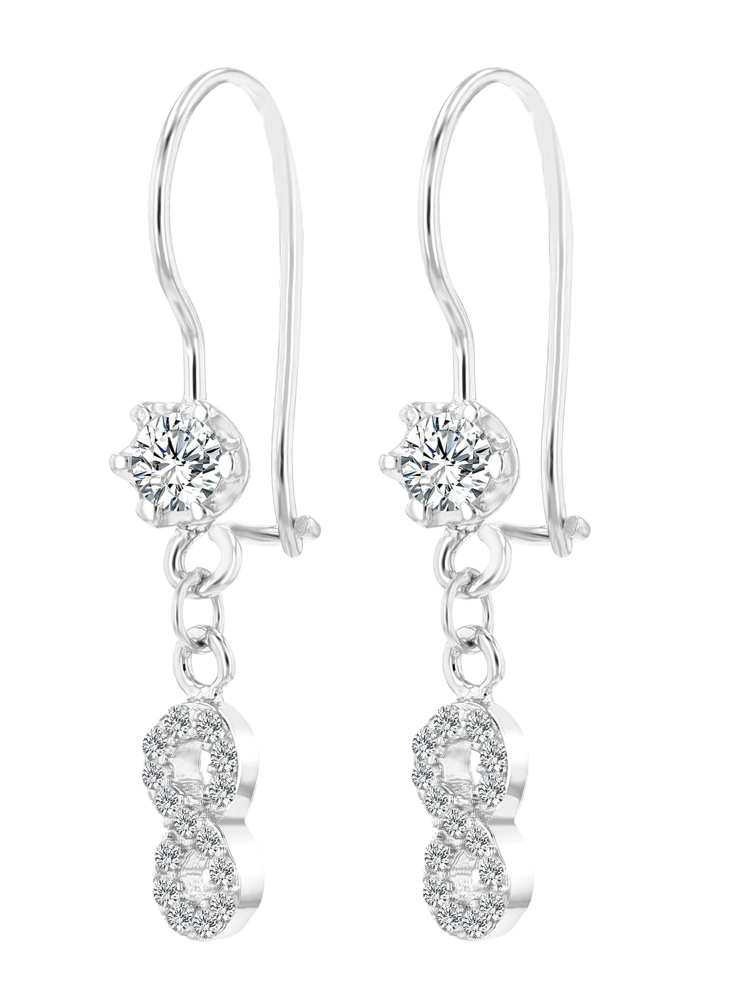 Akzent Earrings 'Therese, 925 Sterlingsilber, langlebig' in Silver