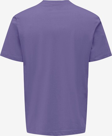 Only & Sons Shirt 'MAX' in Purple