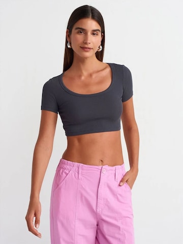 T-shirt Dilvin en gris : devant