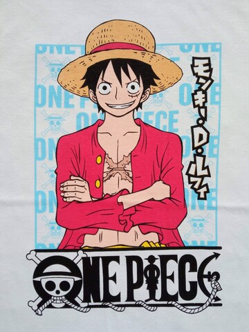 One Piece Shirt 'Monkey D. Ruffy'‌‌‌‌‌‌‌ in Weiß