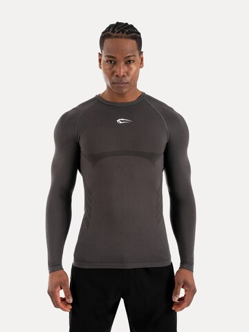 Smilodox Compression Longsleeve Carnos in Grau: Vorderseite
