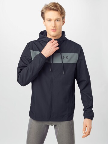 UNDER ARMOUR - Chaqueta deportiva en negro: frente