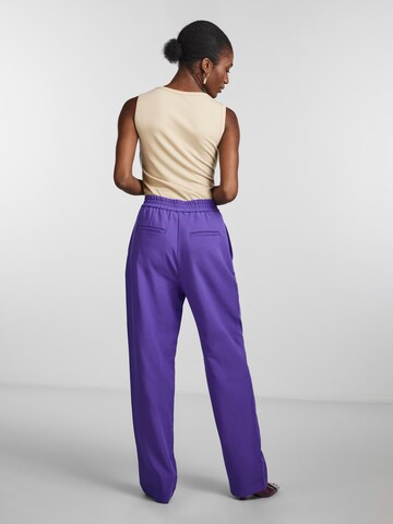 Y.A.S Wide leg Pleat-front trousers 'Prism' in Purple