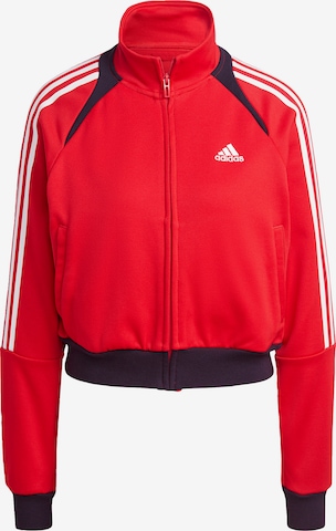 ADIDAS SPORTSWEAR Μπουφάν άσκησης 'Tiro Suit Up Lifestyle' σε κόκκινο: μπροστά