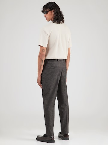 TOMMY HILFIGER Slimfit Spodnie w kant w kolorze czarny
