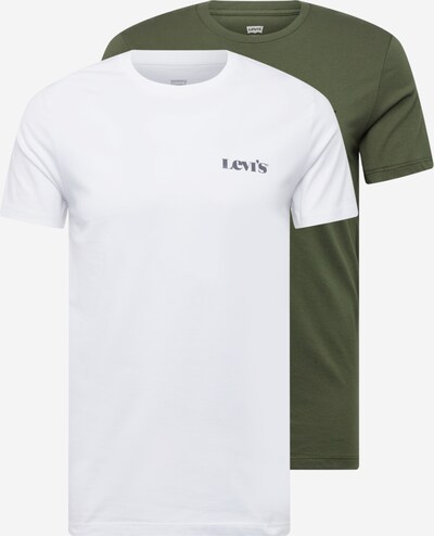 LEVI'S Majica u tamno zelena / bijela, Pregled proizvoda