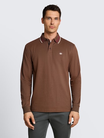 T-Shirt TOM TAILOR en marron : devant
