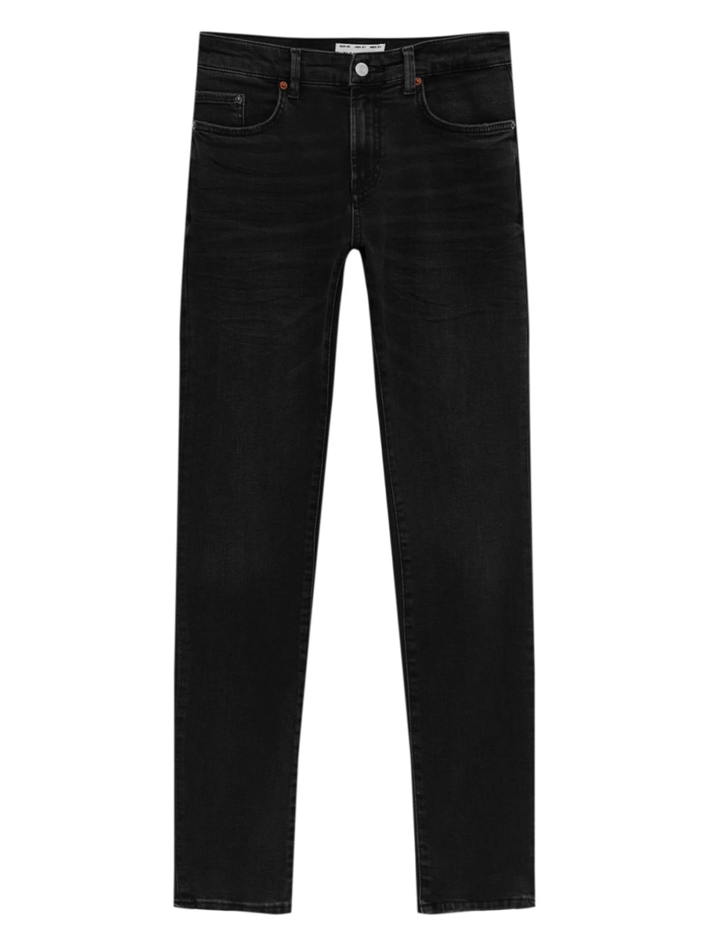 regular Jeans di Pull&Bear in nero: frontale