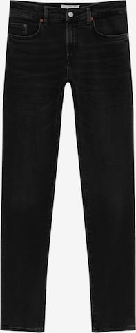 Pull&Bear Regular Jeans in Black: front