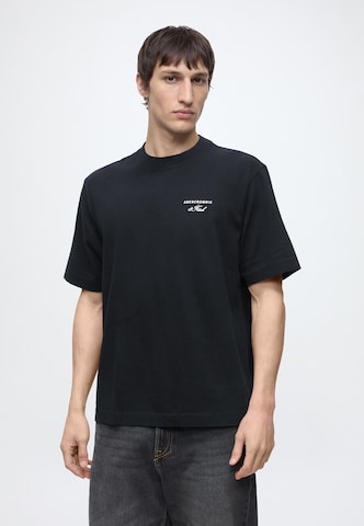 Maglietta di Abercrombie & Fitch in nero: frontale