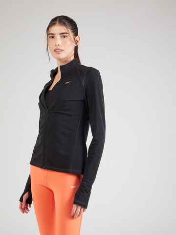 ReebokSportska jakna - crna boja: prednji dio