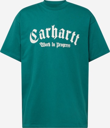 Tricou 'Onyx' de la Carhartt WIP pe verde: față