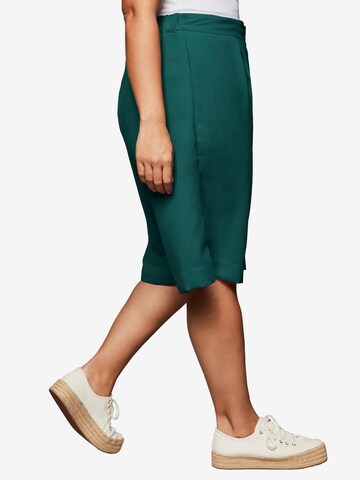 SHEEGO Loose fit Pleat-Front Pants in Green