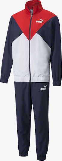 PUMA Trainingsanzug in navy / feuerrot / weiß, Produktansicht