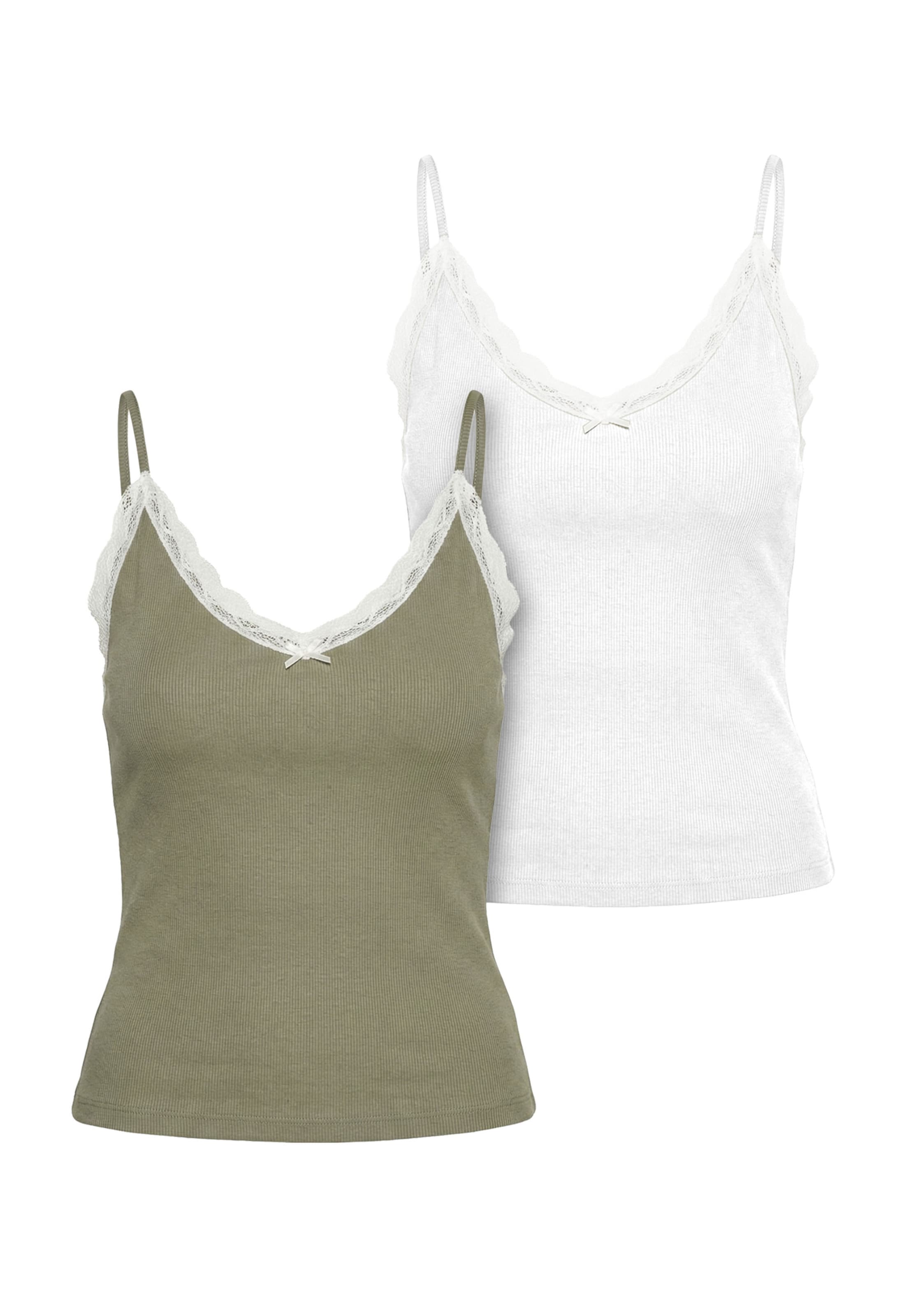 Urban Classics Top w kolorze zielony: przód