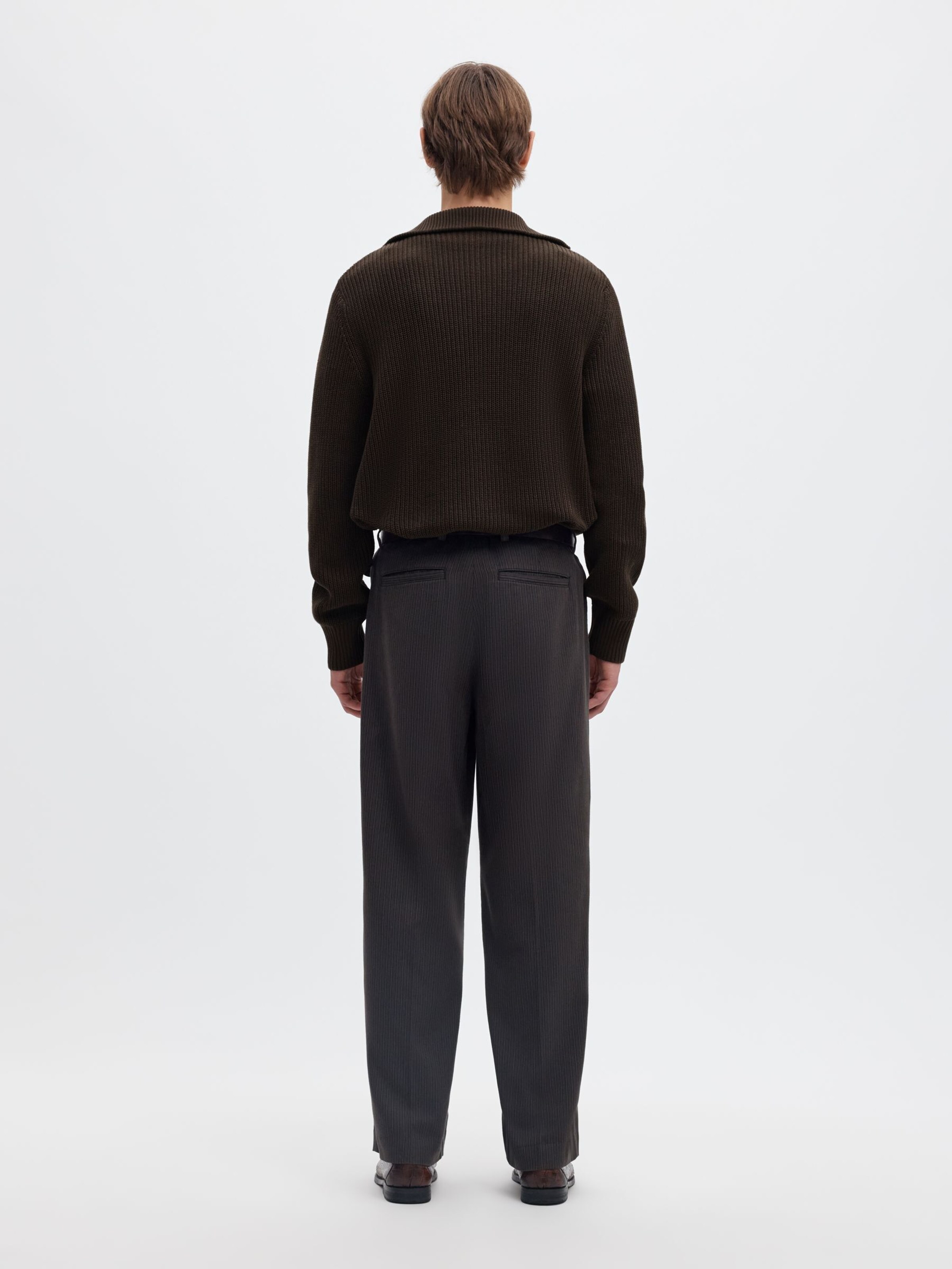 SELECTED Pullover i brun