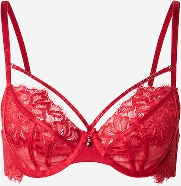 Hunkemöller Rintaliivi 'Charlotta' värissä punainen: etupuoli
