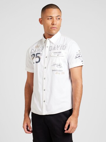 CAMP DAVID - Ajuste regular Camisa en beige: frente