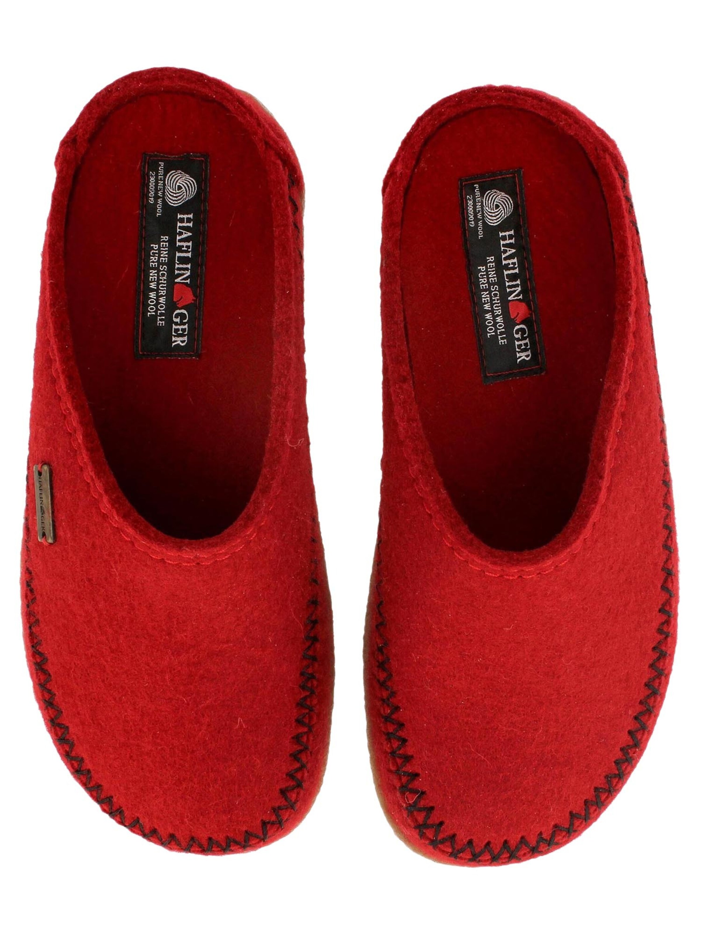 HAFLINGER Huisschoenen 'Blizzard Credo' in Rood