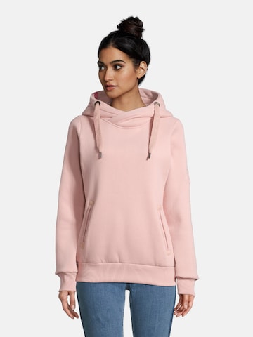 salzhaut Sweatshirt in Roze: voorkant
