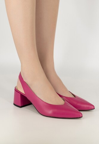 IZIA Pumps med slynger i rosa