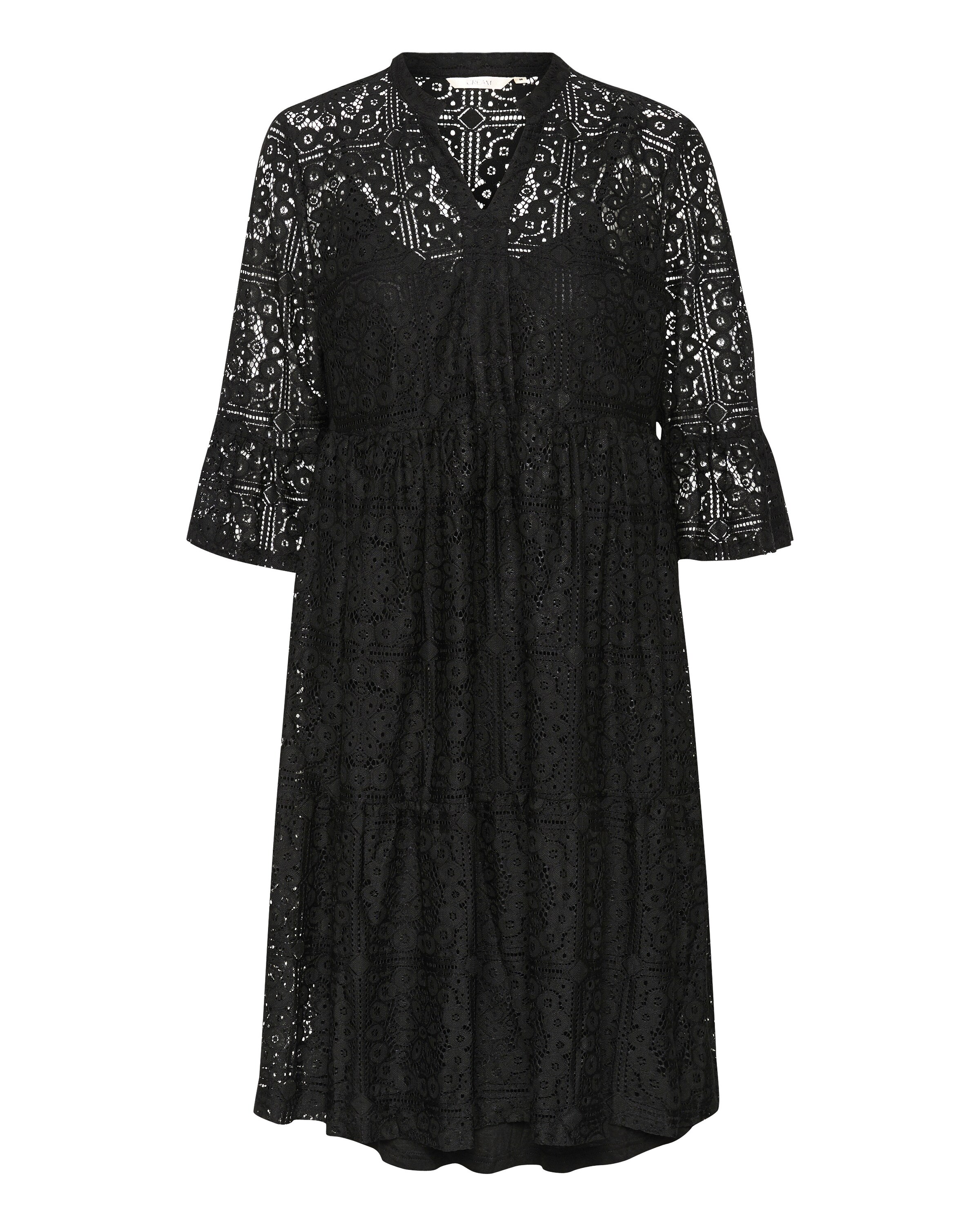 Cream Dress &#x27;Tiley&#x27; in Black: front