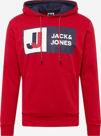 Bluză de molton 'LOGAN' de la JACK & JONES pe roșu: față