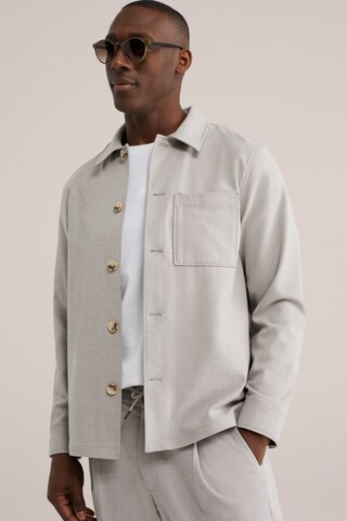 WE Fashion Regular Fit Hemd in Grau