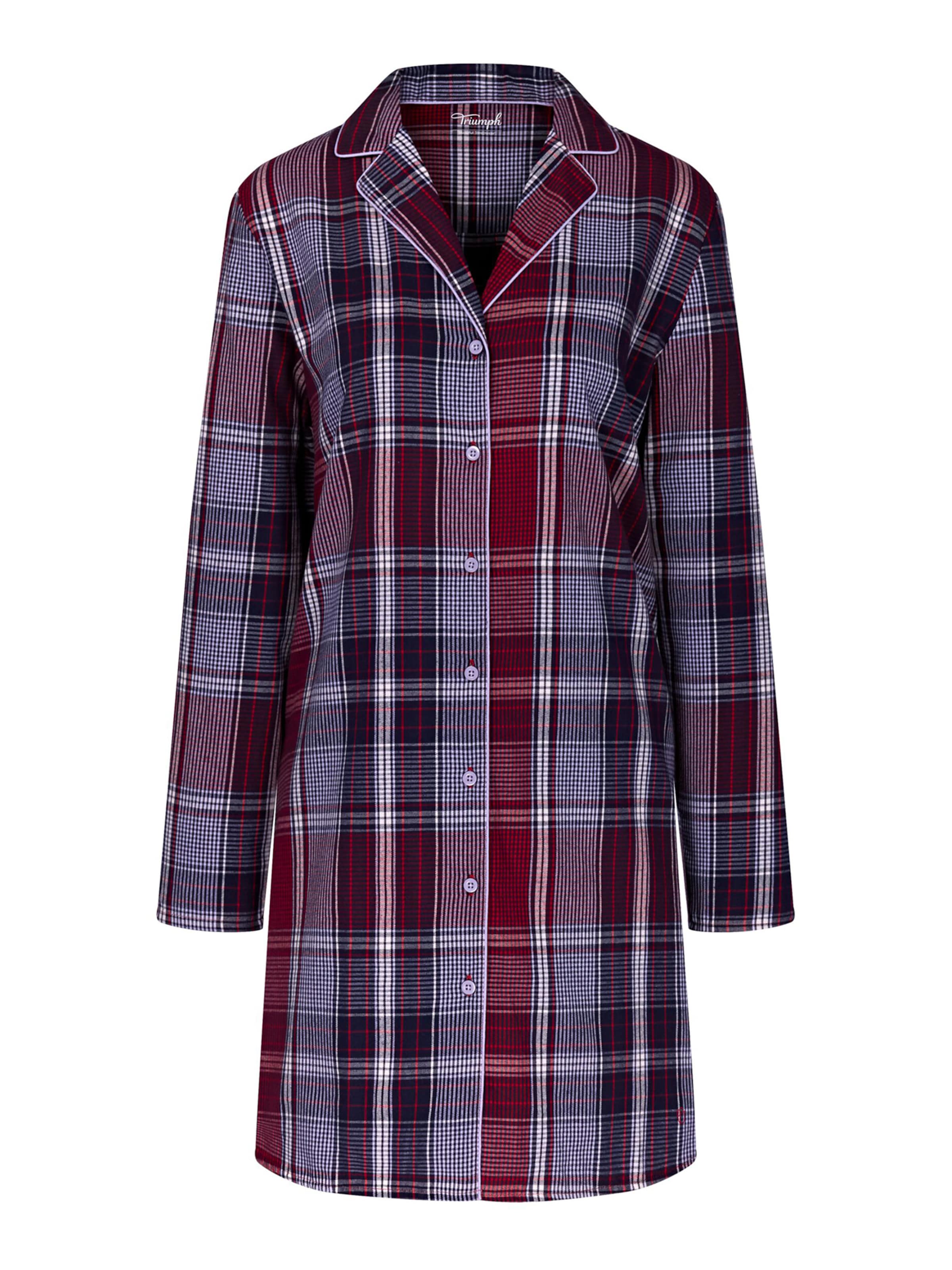 TRIUMPH - Camisola de pijama ' Boyfriend ' em roxo: frente