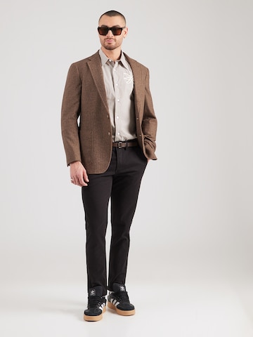 JACK & JONES Slimfit Παντελόνι τσίνο 'JPSTMARCO ADAM' σε μαύρο