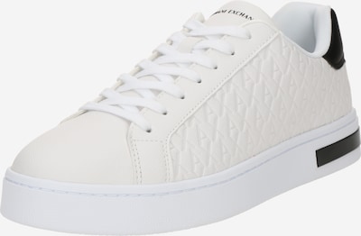 ARMANI EXCHANGE Platform trainers in Black / White, Item view