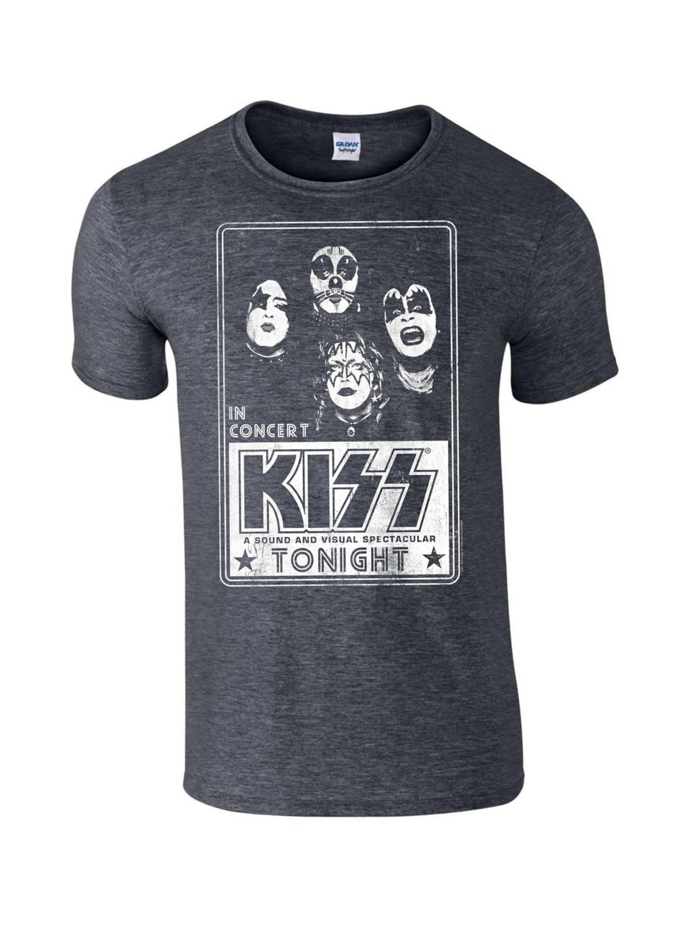 Kiss Shirt 'Kiss - Concert poster   T-SHIRT' in Grey: front