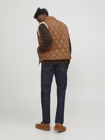 JACK & JONES Vest in Brown