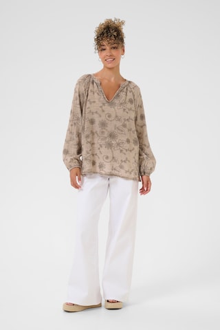 Cream Blouse 'Gem' in Beige