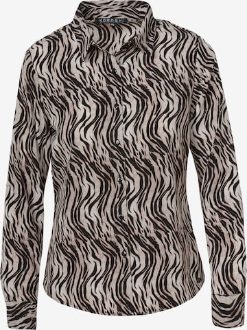 KOROSHIBluza - smeđa boja: prednji dio