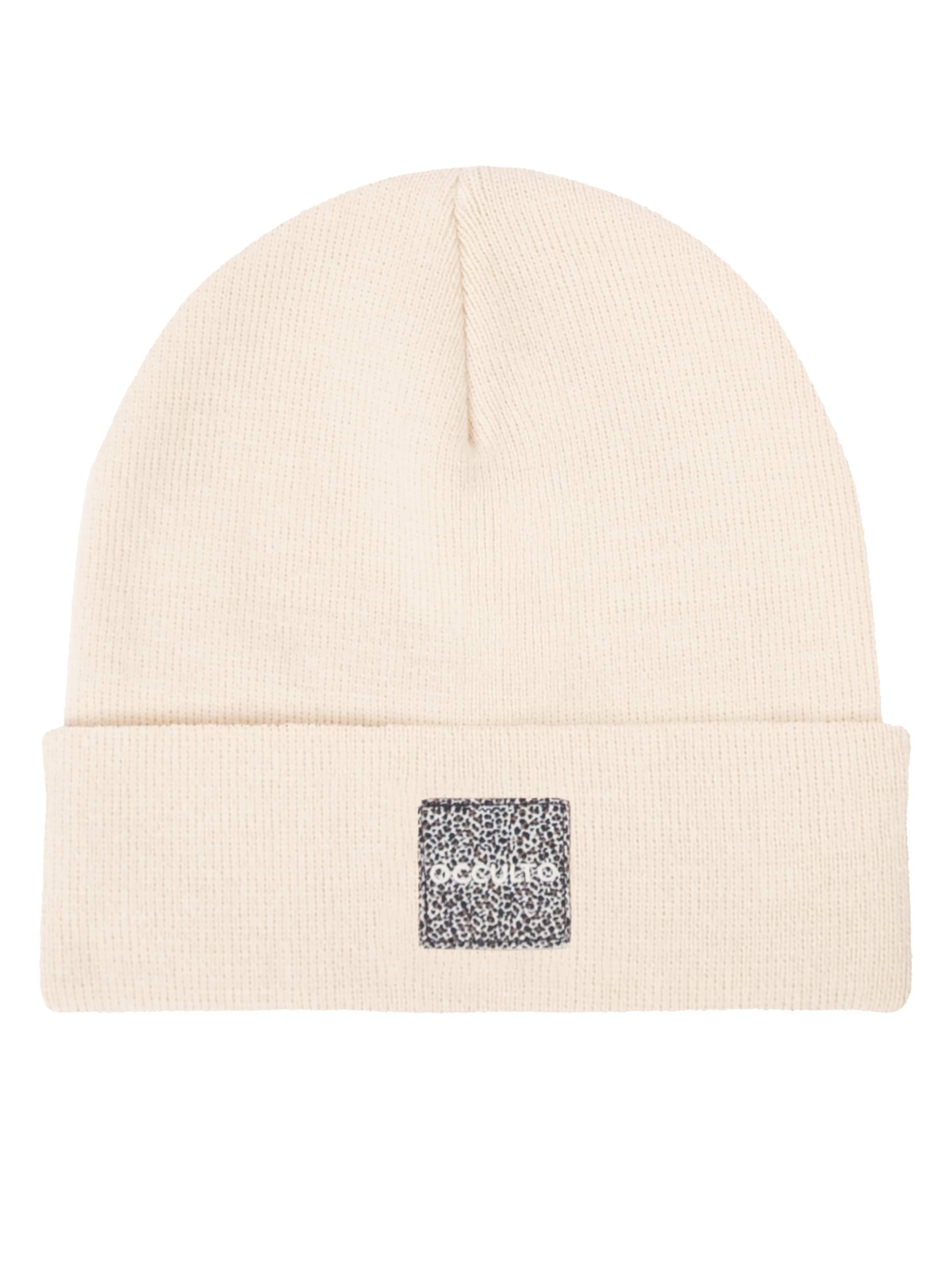 Occulto Beanie 'Eli' in Beige: front